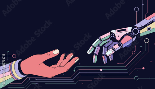 Diverse Human Hand Reaching Toward Robotic Hand