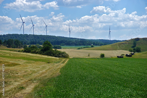 Windpark Hohfleck Sonnenbühl im Landkreis Reutlingen; Schwäbische Alb; Baden Württemberg; Deutschland