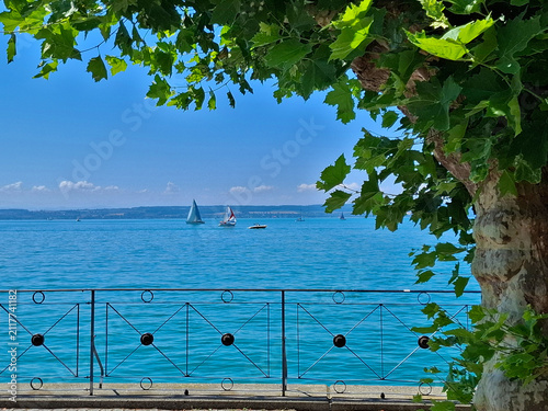 Bodensee; Uferpromenade in Meersburg