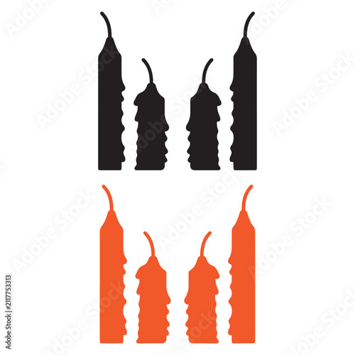 Candle Silhouette Illustration
