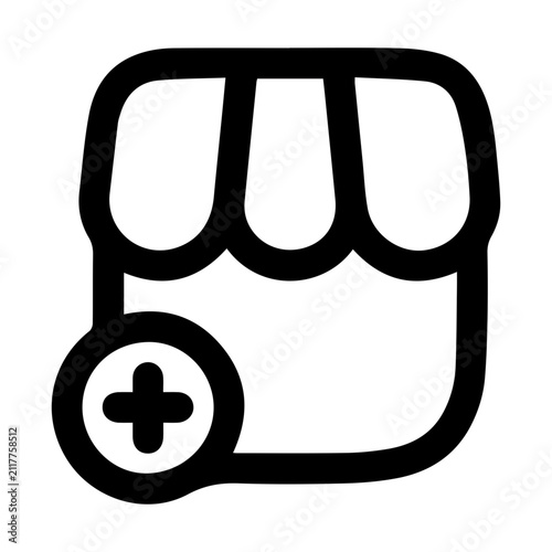 Add New Shop Storefront Icon_Line Icon
