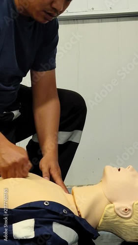 First Aid Cardiopulmonary Resuscitation, How to do the CPR Technique. Basic Life Support