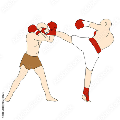 boxing gloves vector illustration