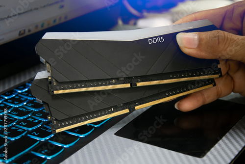 Fotografie DDR5 RAM is a type of RAM that is very popular and in high demand