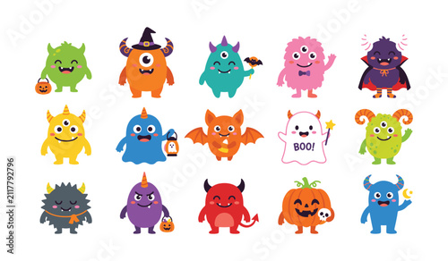 Halloween monsters and creatures for kids party decorations