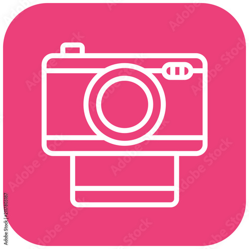 Vector Design Instant Camera Icon Style
