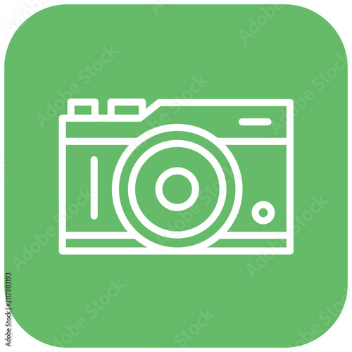 Vector Design Mirrorless Camera Icon Style