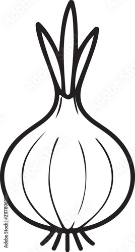 Illustrated Onion Isolated