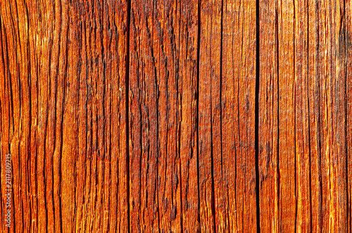 Southern Urals, a village house: the texture of old pine boards.