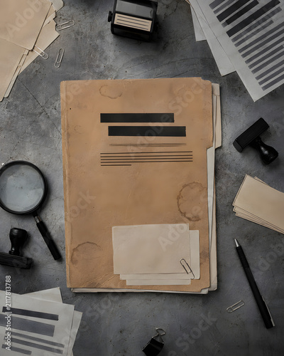 Confidential Documents with Redacted Sensitive Information