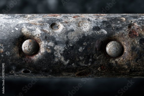 Close-up View of a Damaged Electric Vehicle Battery Enclosure Underside Showing Corrosion and Impact Marks