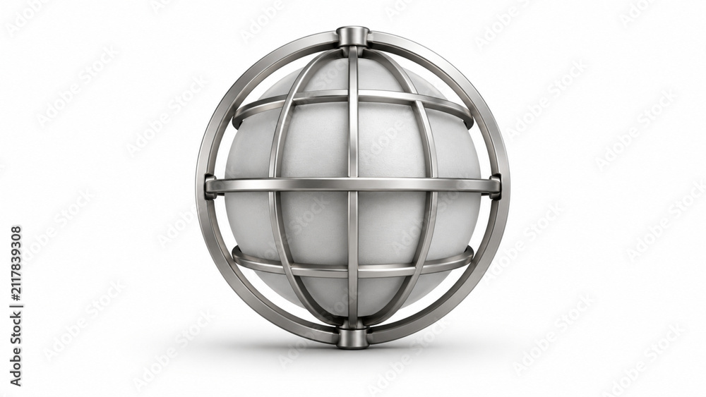 Obraz premium globe on a white background