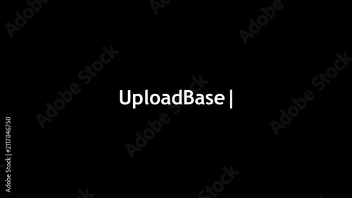 Uploadbase Text Logo on Black Background – Modern Minimal Typography Design