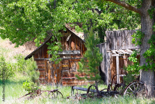 Old mining cabins