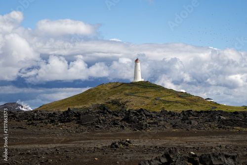 Obraz na plátně Reykjanesviti Lighthouse in Iceland