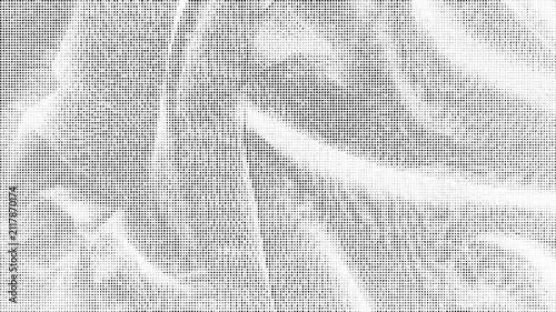 Abstract halftone pattern with a grainy texture and monochromatic dots creating a visual effect