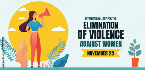Foto International day for elimination of violence against women website and Social m