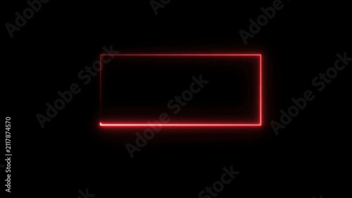 neon light Triangle animation video.4k stock video