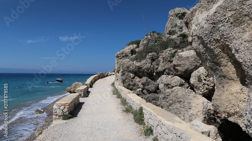 walking path by the beach