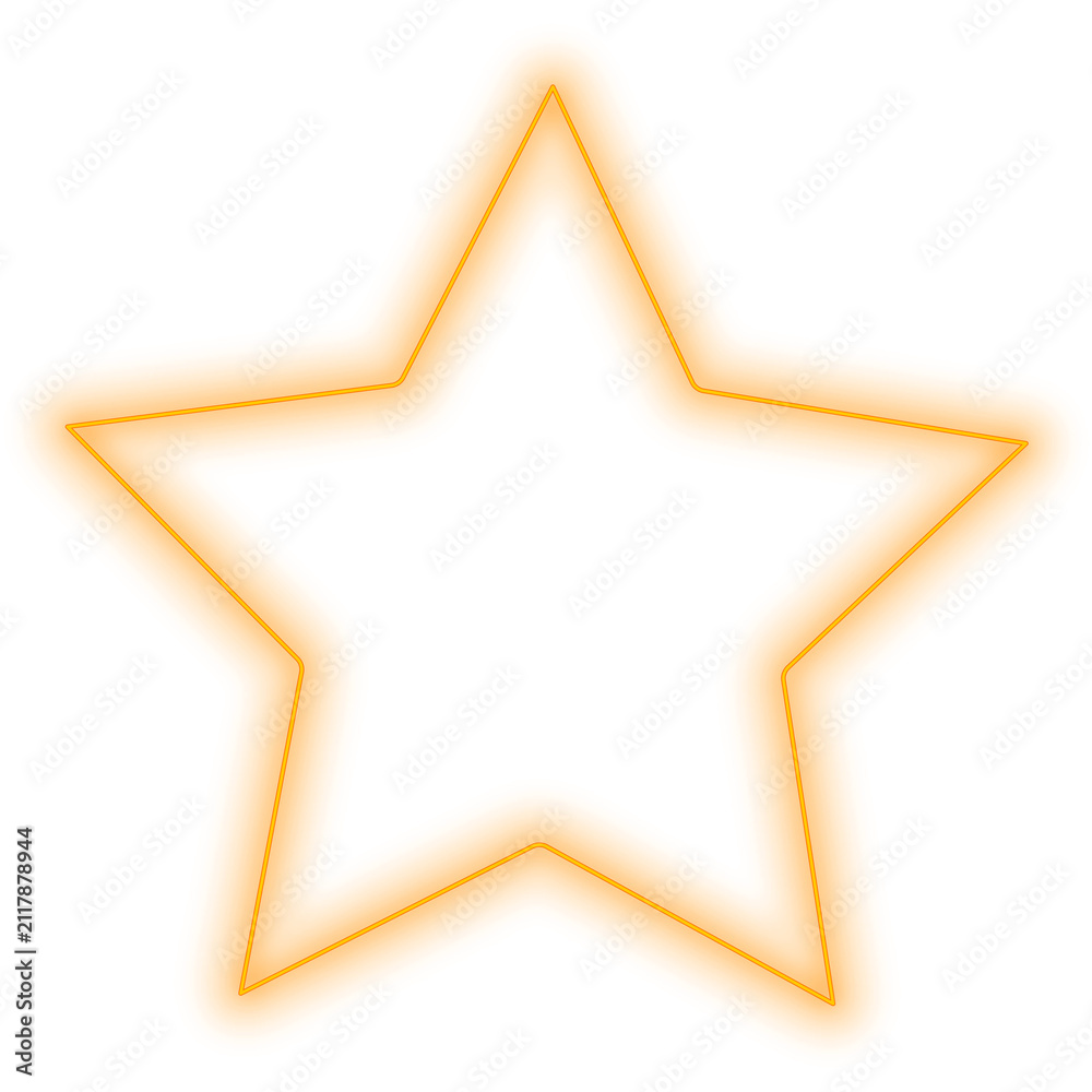 Obraz premium star neon border. star neon border icon. star neon border isolated