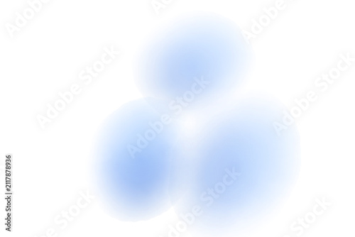 Blue circles soft focus abstract minimalist design isolated on white background modern aesthetic digital art creative visual theme