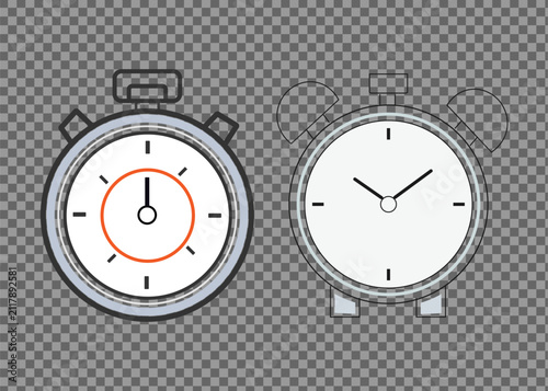 Time icon vector set clock wheel illustration concept.
