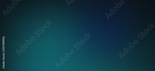 Abstract dark teal blue green textured grainy gradient background design