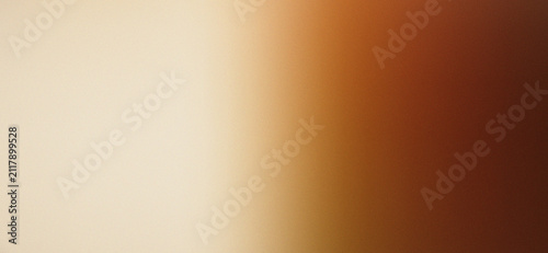 Abstract cream orange dark brown textured grainy gradient background design
