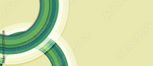 Abstract geometric shapes forming a dynamic composition with vibrant colors and layered curved lines creating a visually appealing design