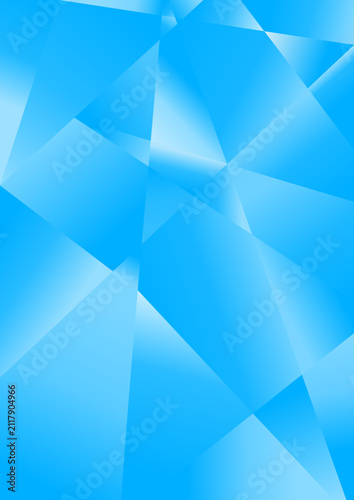 Modern blue polygon vertical background, minimalist geometric pattern design