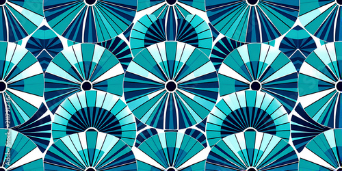 abstract seamless pattern with flowers