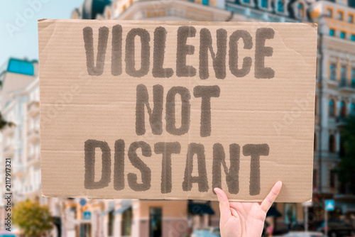 Photography "Violence Not Distant" The threat of harm is not far away