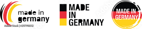 Fotografie Made in germany label stamps and emblems vector illustration.