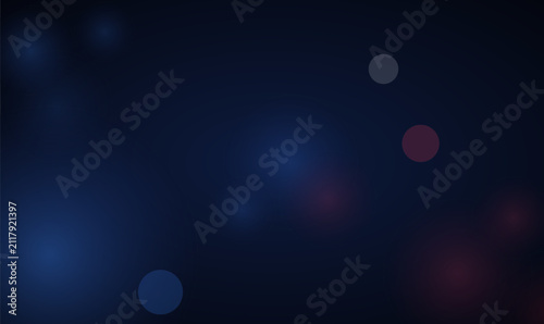 Fotografie Dark blue abstract background vector with glowing circles for modern corporate w