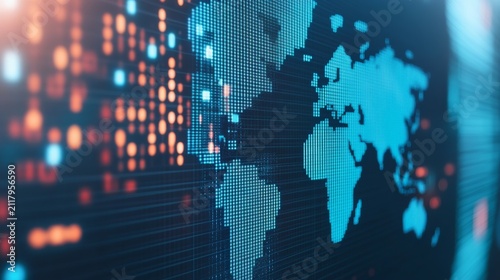 International Business Trends Economic Dashboard Digital Comm Business Dashboard Perspective, economic trends analysis, macroeconomic market data, business growth visualization
