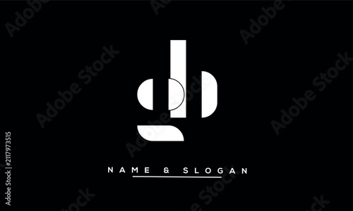 GB, BG Abstract Letters Logo Monogram