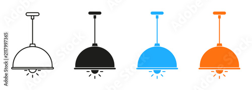 Foto Pendant lamp icon