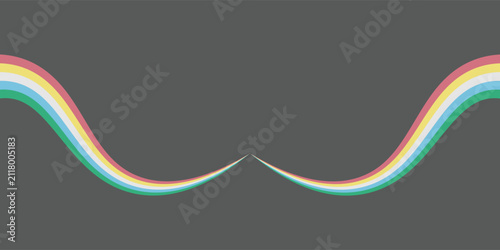 Disability pride flag. Color stripes representing a form of impairment