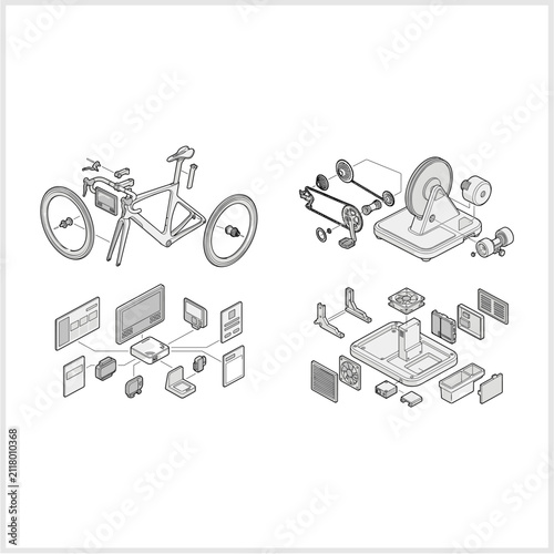 Exploded View Diagrams Smart Bicycle System and Cycling Trainer Technology