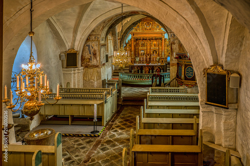 Medieval Stehag Church in Sweden