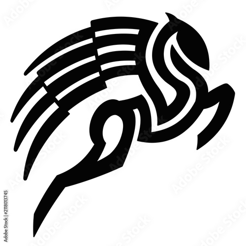The Drawn Rock Pegasus Tattoo
