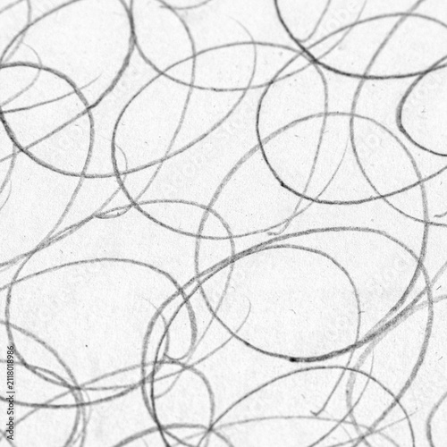 Quadro su tela Soft oval pencil sketch texture on paper conveying a calm, gentle artistic feeling
