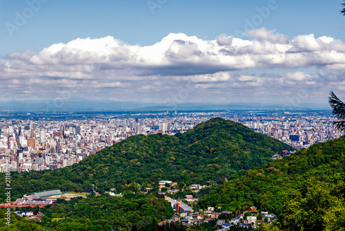 Bild auf Leinwand 大倉山から見た風景