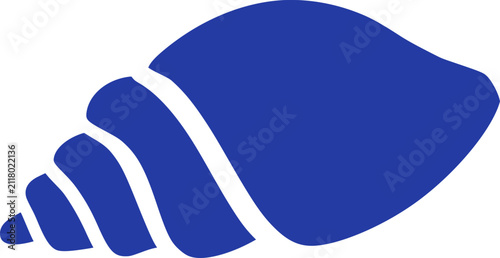 Quadro su tela Seashells Icon Vector Marine Shell Collection Ocean Beach Nautical Coastal Sea N