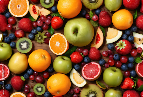 Assortment of fresh organic...