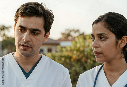 Two diverse medical profess...
