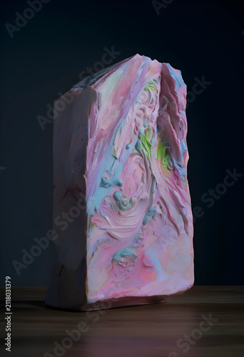 Pastel pink and blue textur...