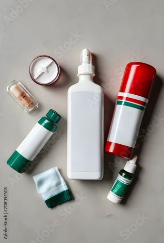 Assortment of blank white a...