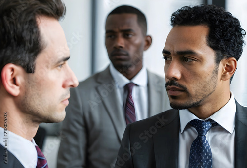 Three diverse businessmen i...