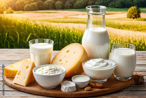 Fresh dairy products includ...